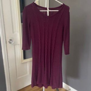 Purple Sweater Dress